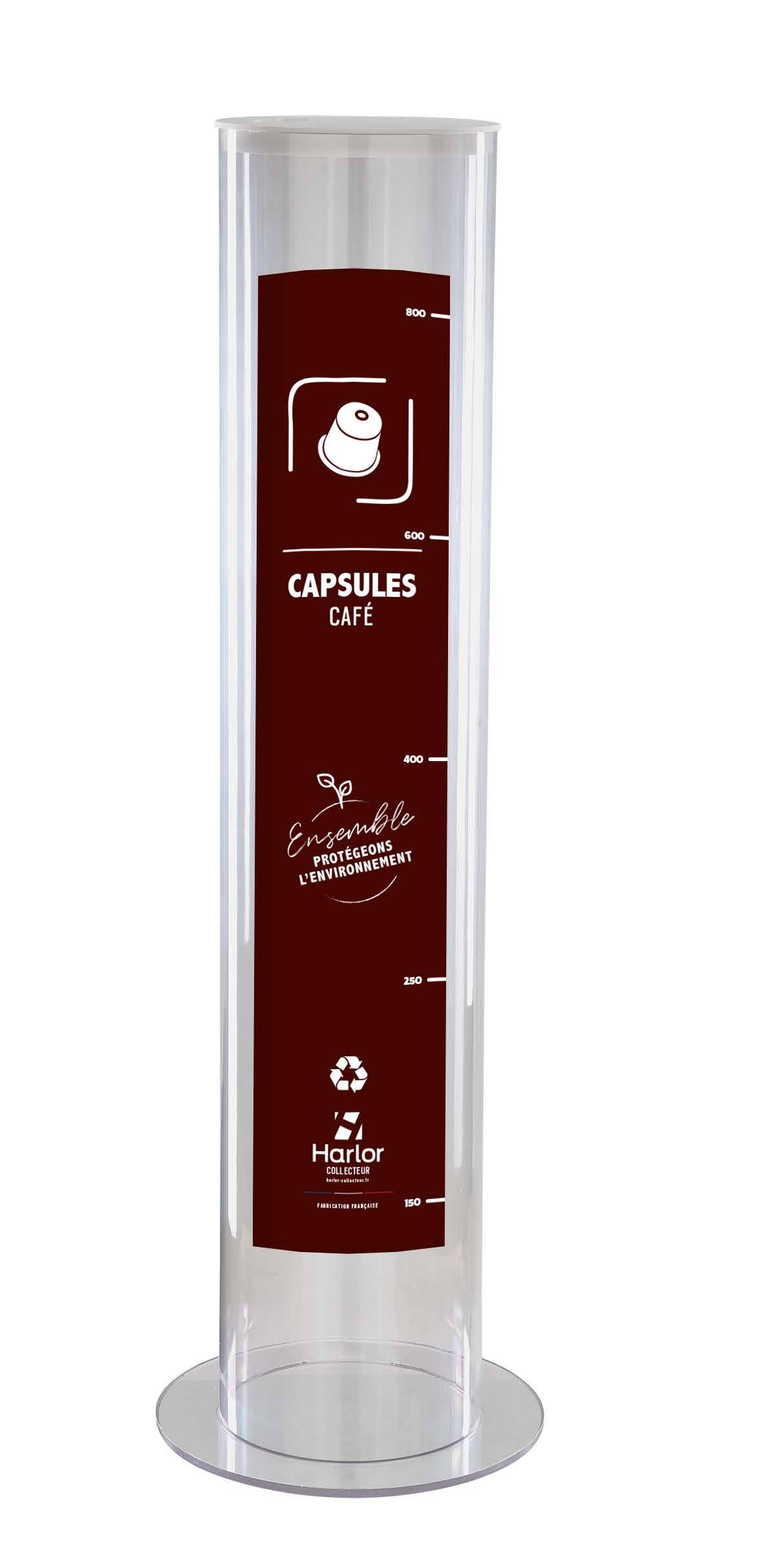 Harlor Collecteur - Collecteur de capsules de café usagées 30L HARLOR COLLECTEUR - POUBELLE POUR PRODUITS RECYCLABLES PILES BOUCHONS PORTABLE STYLOS AMPOULES PAIN