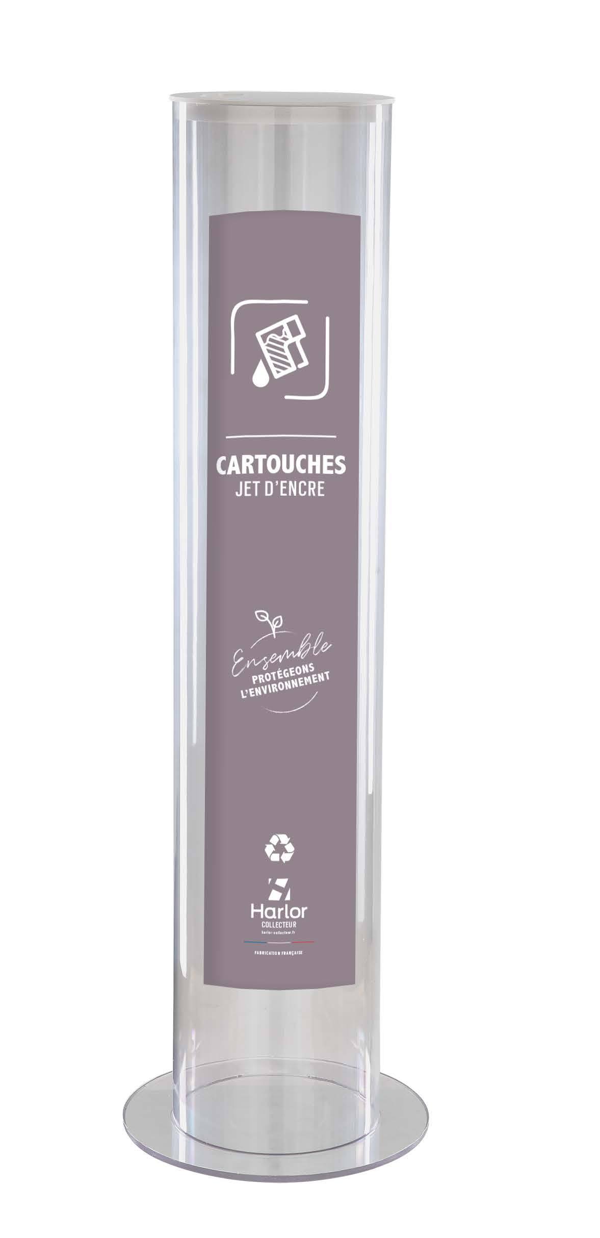 Harlor Collecteur - Collecteur de cartouches usagées modèle 30L HARLOR COLLECTEUR - POUBELLE POUR PRODUITS RECYCLABLES PILES BOUCHONS PORTABLE STYLOS AMPOULES PAIN CARTOUCHE JET D'ENCRE