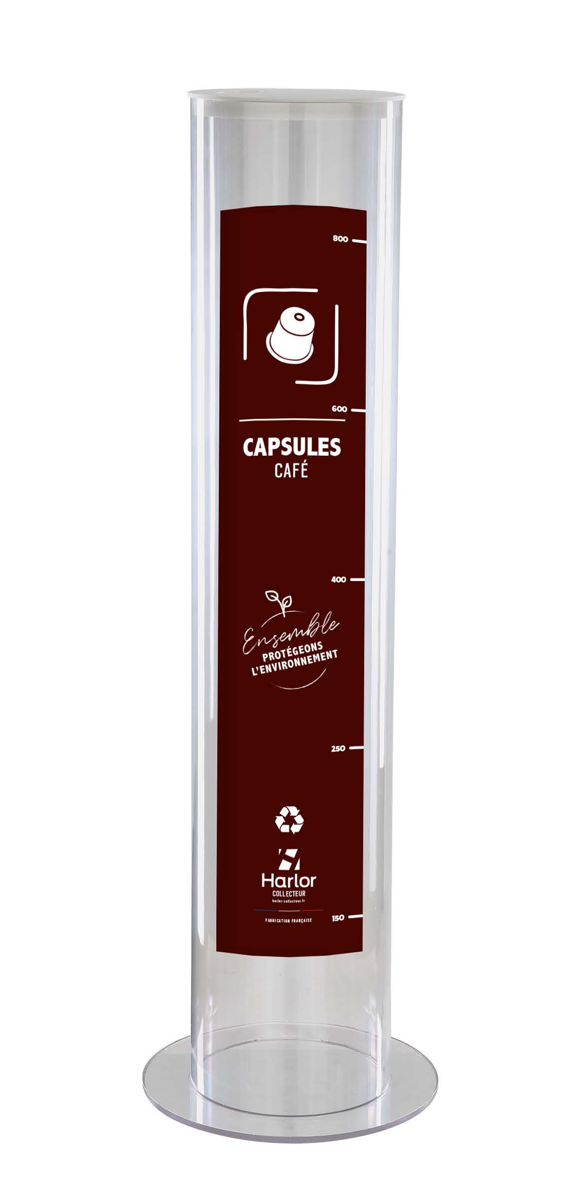 Harlor Collecteur - Collecteur de capsules de café usagées 30L HARLOR COLLECTEUR - POUBELLE POUR PRODUITS RECYCLABLES PILES BOUCHONS PORTABLE STYLOS AMPOULES PAIN