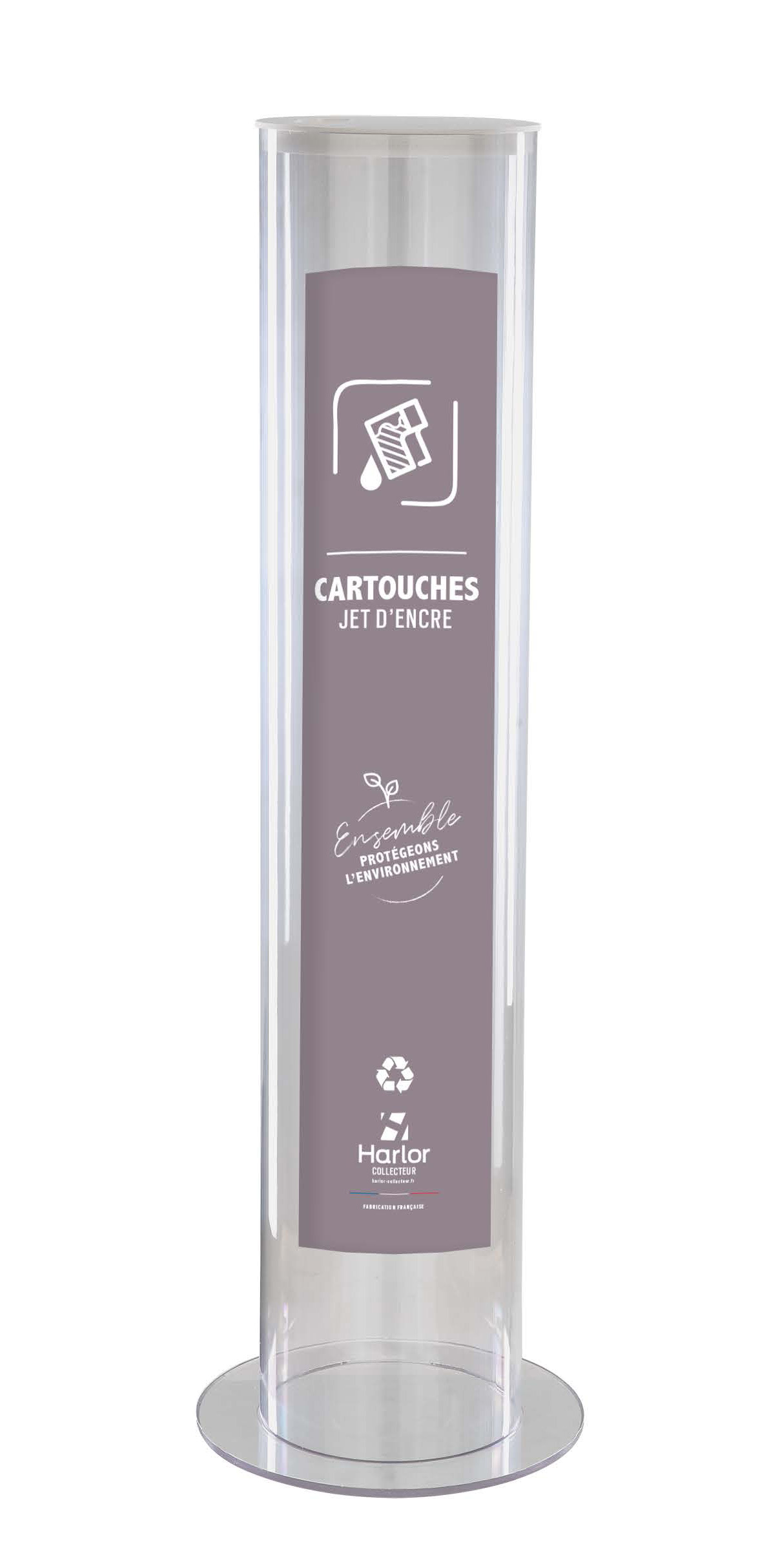 Harlor Collecteur - Collecteur de cartouches usagées modèle 30L HARLOR COLLECTEUR - POUBELLE POUR PRODUITS RECYCLABLES PILES BOUCHONS PORTABLE STYLOS AMPOULES PAIN CARTOUCHE JET D'ENCRE