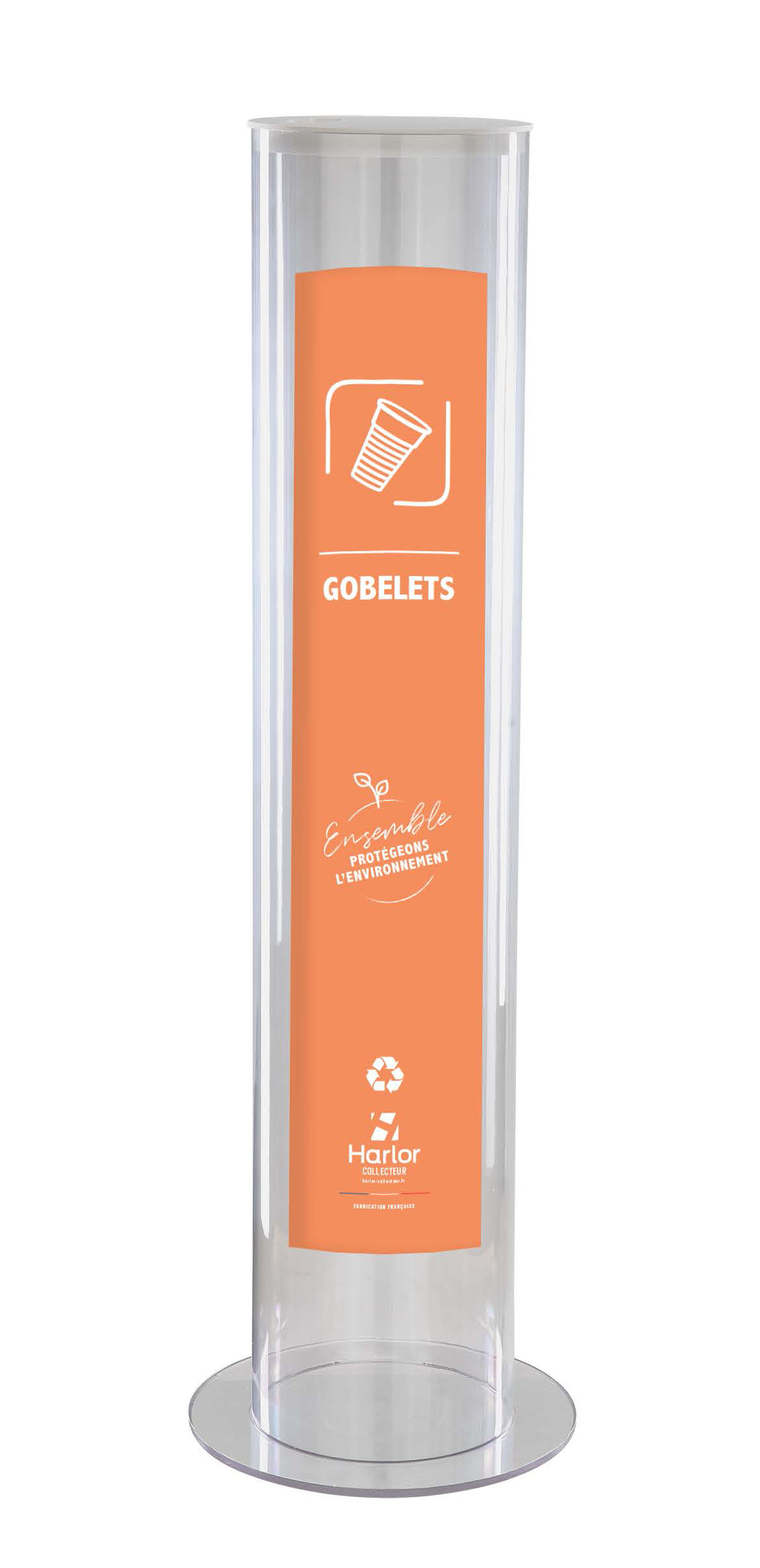 HARLOR COLLECTEUR - POUBELLE POUR PRODUITS RECYCLABLES PILES BOUCHONS PORTABLE STYLOS AMPOULES PAIN GOBELET